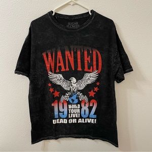 Sugar flower wanted dead or alive shirt black XL